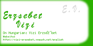 erzsebet vizi business card